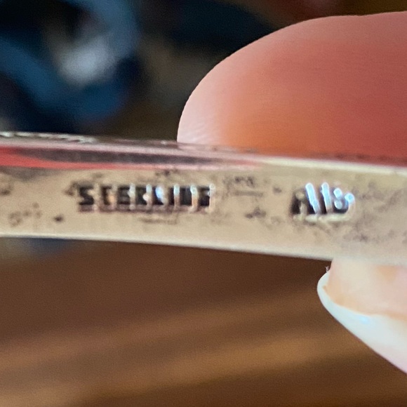 Native American heavy 925 Silver artist stamped cuff 34.1g - Picture 15 of 15